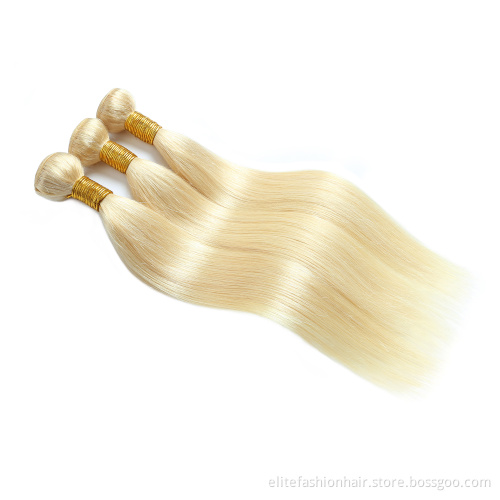Wholesale Blonde Bundles Human Hair Straight 613 Virgin Hair Bundles 100% Human Remy Hair Vendors